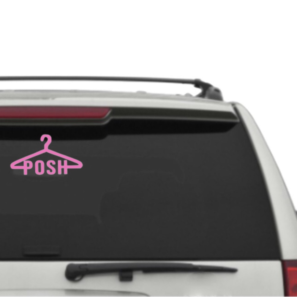 Vinyl Car Decal Pink  Posh Hanger